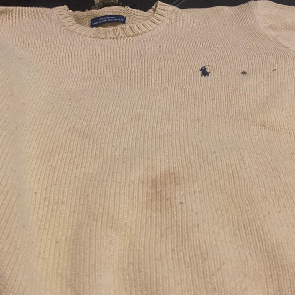 Polo by Ralph Lauren Cable neck sweater Men’s sz small - Picture 2 of 5